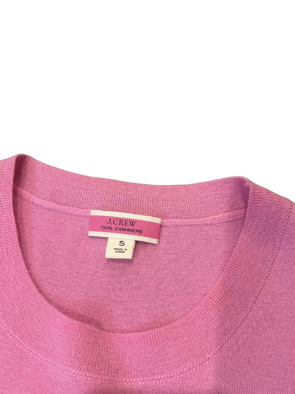 J. Crew 100% Cashmere Sleeveless Sweater Shell | Pink | NWOT | Size S - Picture 2 of 4
